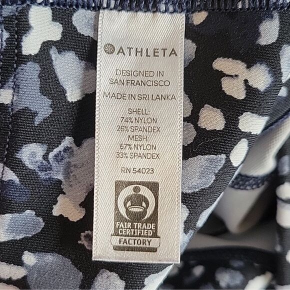 Athleta Up for Anything Capri Crop Tight Stash Pocket Spotty Blue S - Picture 7 of 8